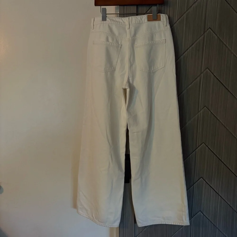 SONG OF STYLE Deanna Jean Retails 
$215 White Chalk Wide-Leg Pants Size 27 - Picture 7 of 14
